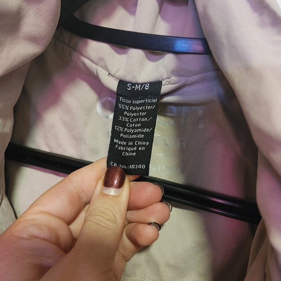 Olsen Light Gray Cargo Jacket - Picture 2 of 7